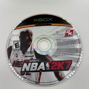 NBA 2K7 Xbox Game - Black
